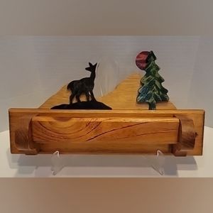 Valley Crafts Hand Crafted Rustic Style wall mounted wood towel rack new